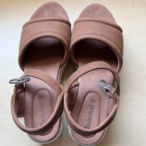 Timberland Tan Leather Sandals